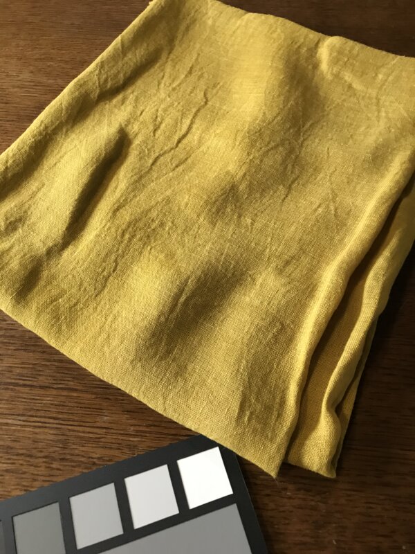 Voile de lin 90g/m2 - 150 x 145 cm - Jaune bouleau – Image 4