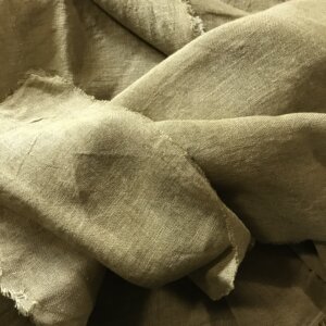 Voile de lin 90g/m2 - 100 x 145 cm - pistache tanaisie