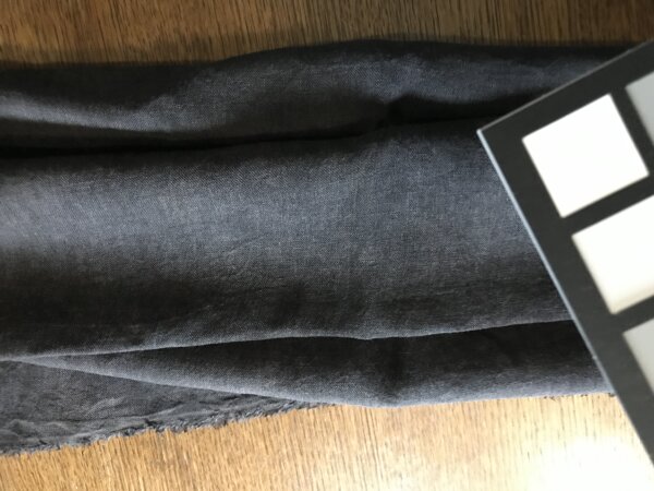 Voile de lin 90g/m2 - 90 x 145 cm - Noir reine des près – Image 3