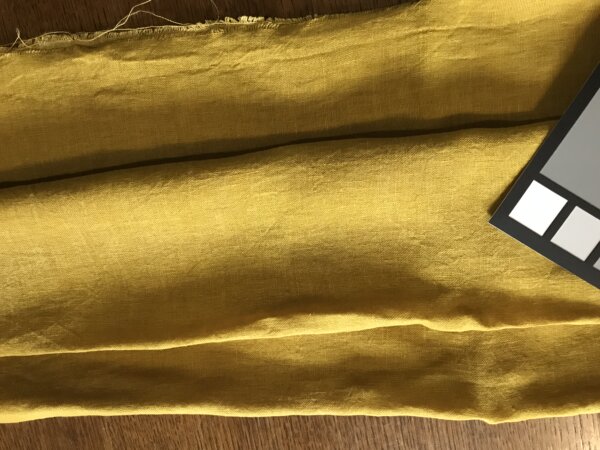 Voile de lin 90g/m2 - 150 x 145 cm - Jaune bouleau – Image 3
