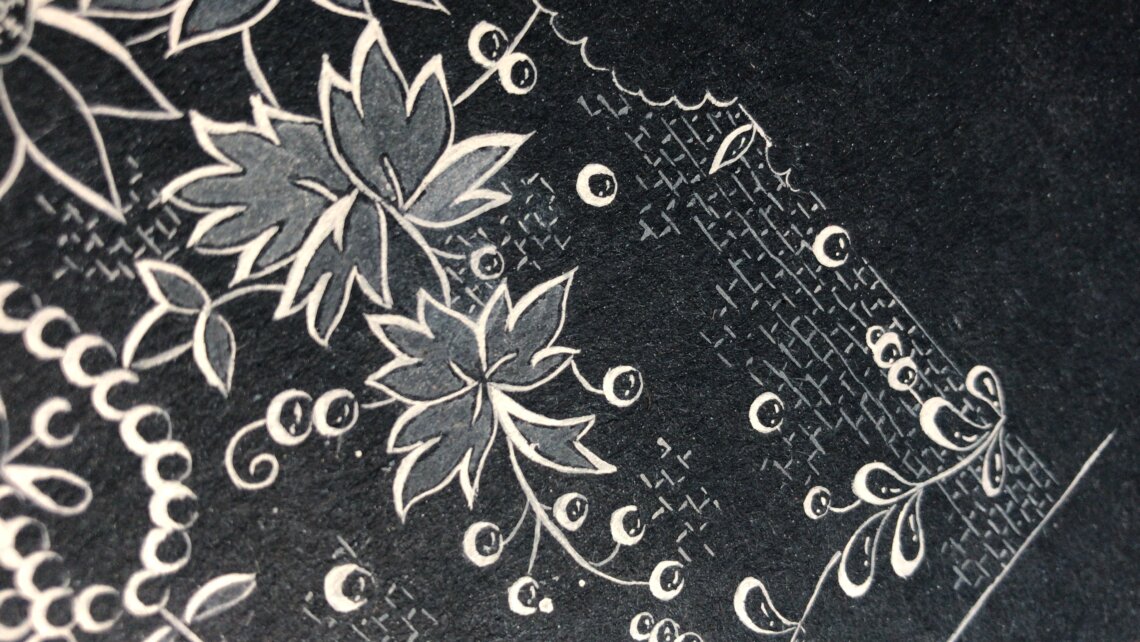 Dessin point d'Alençon